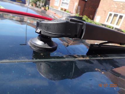 Wiper arm mounted